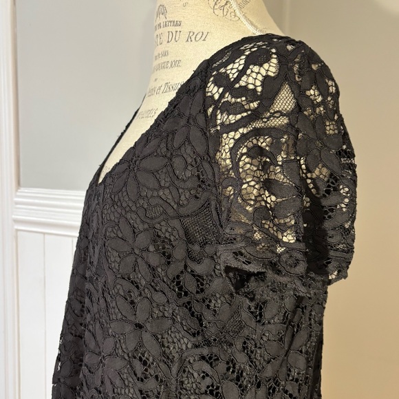 BB Dakota Women’s Black Lace Mini Dress Size L - Picture 8 of 15